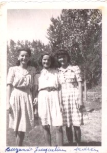 Suzanne, Jacqueline and Andrea front 1944